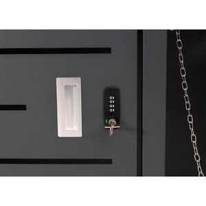 Produktbild für Mülltonnenbox Mendler HWC-H40, Metall