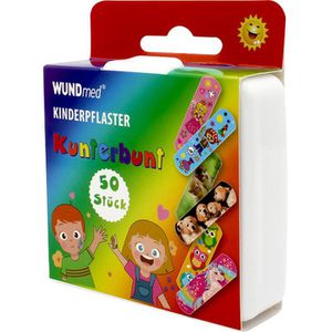 Produktbild für Pflaster WUNDmed Kunterbunt Pflasterbox, 50 Strips