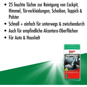 Produktbild für Reinigungstücher Sonax 04122000 InnenReinigungs Tücher, feucht