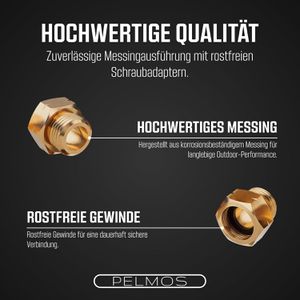 Produktbild für Gasflaschen-Adapter PELMOS PB-IL0Q-3F41, Set