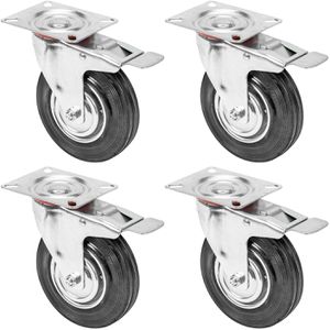 Schwerlastrolle HMF 6790, Lenkrolle mit Bremse