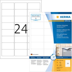 Folienetiketten Herma 9537 Outdoor, weiß matt