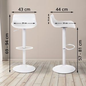 Produktbild für Barhocker CLP Aveiro, 309289, drehbar mit Lehne