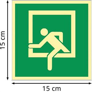 Produktbild für Hinweisschild Abtec DIN 4844-2 Folie
