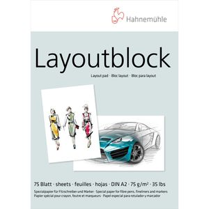 Skizzenblock Hahnemühle 10625080 Layoutblock, A2