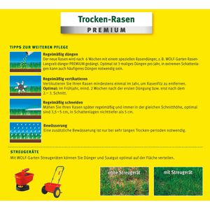 Produktbild für Rasensamen Wolf-Garten L-TP 200 Trocken-Rasen