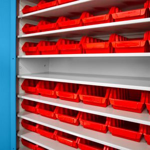 Produktbild für Magazinschrank ADB 42827, grau / blau