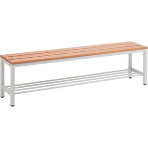 Umkleidebank SZ-Metall 55153-1, Sitzfläche Holz, 150 cm
