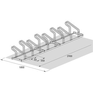 Produktbild für Fahrradständer WSM 2058, Bodenmontage / freistehend