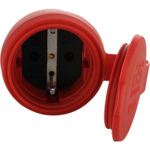 Produktbild für Schutzkontakt-Kupplung as-Schwabe 62291, rot