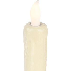 Produktbild für LED-Kerze Ideen-mit-Herz 010554, Echtwachs-Stabkerzen creme