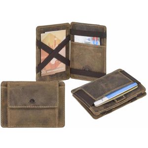 Produktbild für Portemonnaie Greenburry Vintage Magic Wallet, braun Echt Leder