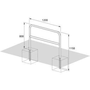 Produktbild für Fahrradständer WSM 9220, Bodenmontage