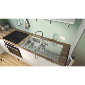 Produktbild für Spülbecken GROHE K200 31564SD1, Doppelbecken, Edelstahl