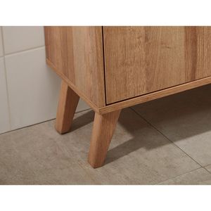 Produktbild für Möbelfuß Fackelmann Finn 84600, eiche, Holz