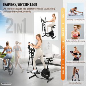 Produktbild für Crosstrainer Christopeit CT 6 Hybrid, 7 kg Schwungmasse