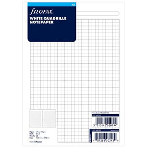 Ersatzeinlagen Filofax 342905, Notizpapier, kariert, A5