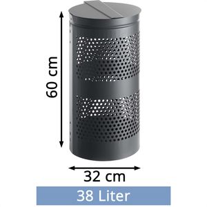 Produktbild für Mülleimer Böttcher-AG grau