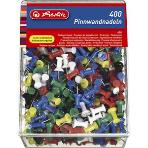 Produktbild für Pinnadeln Herlitz 8859142, Kopf aus Kunststoff