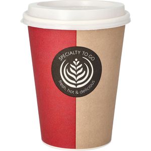 Trinkbecher Papstar 81065 To Go, farbig