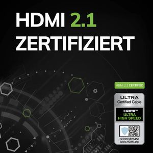Produktbild für HDMI-Kabel Oehlbach Flex Evolution, HDMI 2.1, vergoldet