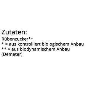 Produktbild für Zucker Naturata fein, weißer Rübenzucker demeter, BIO