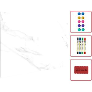 Produktbild für Magnettafel ALLboards MetalBoards, Weißer Marmor