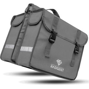 Produktbild für Gepäckträgertasche Radgeist DPP-GR-44, grau, 30 Liter