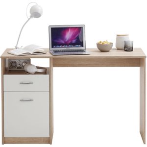 Produktbild für Schreibtisch FMD-Möbel Jackson, 3004-001E, eiche / weiß
