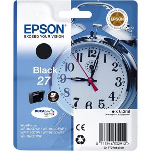 Produktbild für Tinte Epson 27 C13T270140 Wecker, schwarz