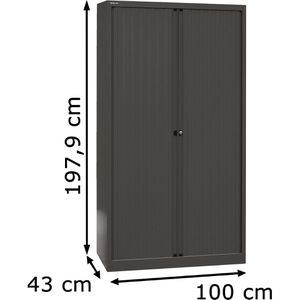 Produktbild für Rollladenschrank Bisley ET410194S, aus Metall