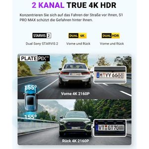 Produktbild für Dashcam Vantrue Sonnet 1 Pro Max, Auto