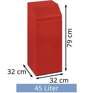 Produktbild für Mülleimer VAR 1235, rot
