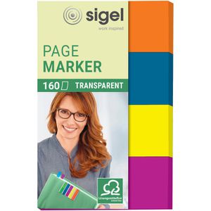 Haftmarker Sigel Page Marker, HN614, transparent