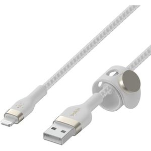 Produktbild für Ladekabel Belkin BoostCharge Pro Flex, weiß, 1m