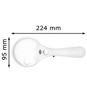 Produktbild für Lupe Wedo 2717550 Profi, LED, mit Licht