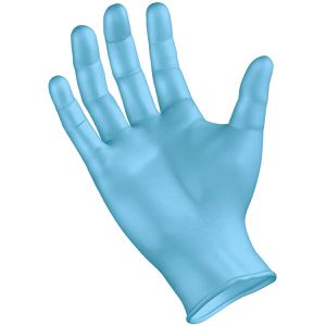Produktbild für Einmalhandschuhe Feldtmann Semperguard XPERT, blau, 100 Stk