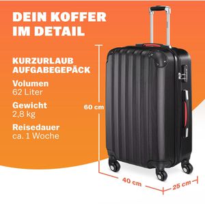 Produktbild für Koffer Monzana Baseline schwarz
