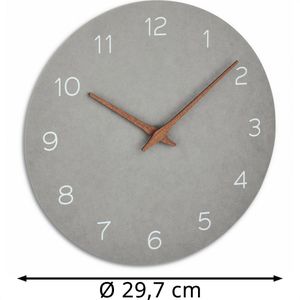 Produktbild für Wanduhr TFA 60.3054.10, Holz, analog, Quarzuhr