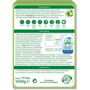 Produktbild für Spülmaschinentabs Frosch Limonen Classic