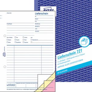 Produktbild für Lieferscheinbuch Zweckform 721, A5