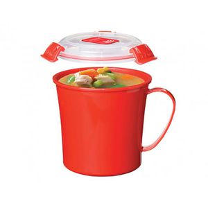 Produktbild für Mikrowellengeschirr Sistema 1107, rot, aus Kunststoff