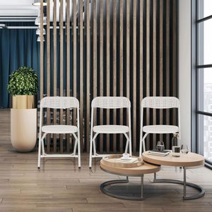 Produktbild für Klappstuhl hJh-OFFICE TUDELA XXL PRO W, 803103, weiß