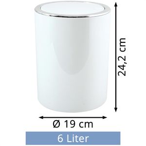 Produktbild für Mülleimer MSV Kamaka Aspen, 145198, weiß