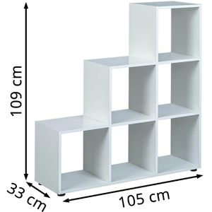 Produktbild für Bücherregal Inter-Link Cadore 6, weiß