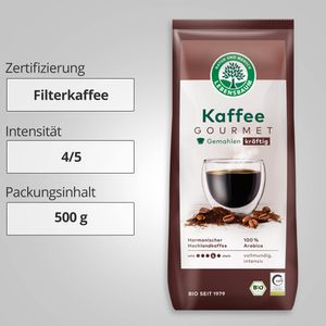 Produktbild für Kaffee Lebensbaum Gourmet kräftig, BIO