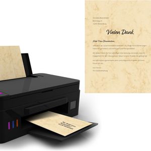 Produktbild für Briefpapier Sigel DP372 Set, beige, A4