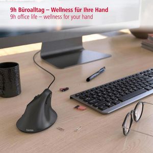 Produktbild für Maus Hama EMC-500 Vertikale Kabelmaus, 182698