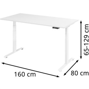 Produktbild für Schreibtisch Böttcher-AG Base Lite, weiß / weiß