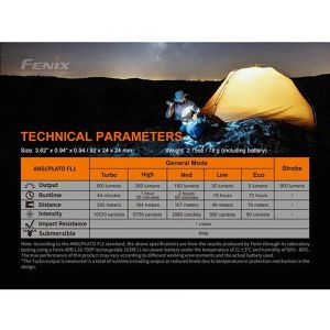 Produktbild für Taschenlampe Fenix PD25R, LED, aufladbar